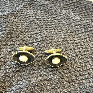 Gold color and Black Cufflinks vintage